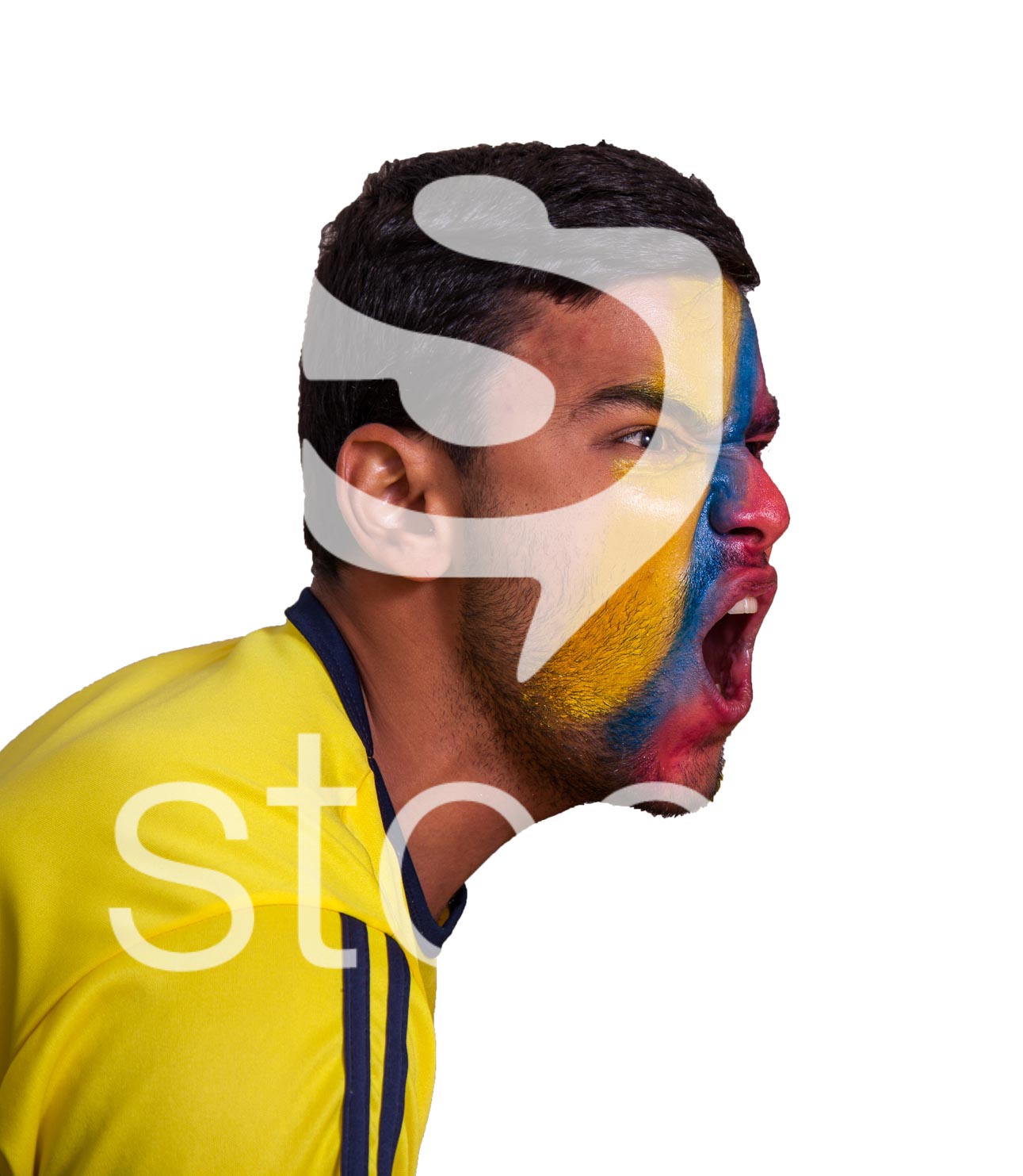 Retrato de hincha de la selección Colombia. PNG ...